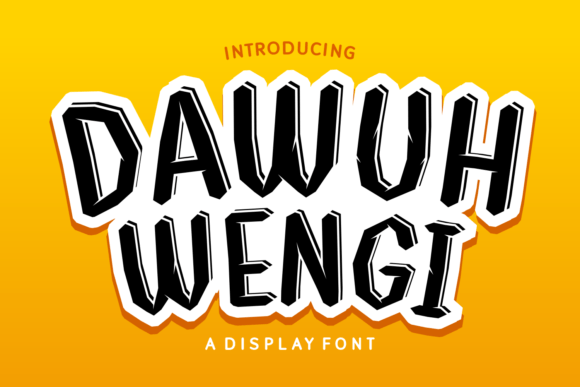 Dawuh Wengi: A Quirky Display Typeface for Modern Web Design