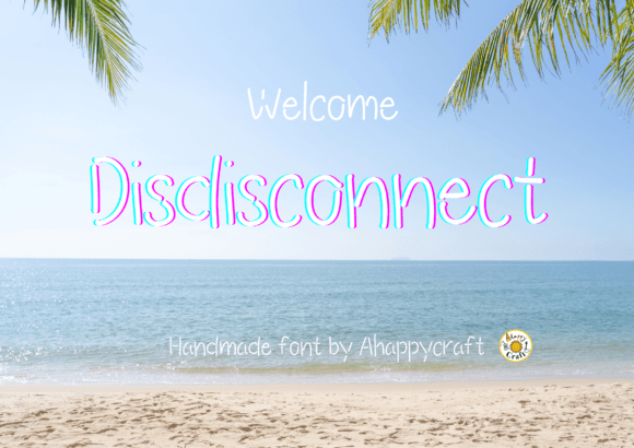 Disdisconnect: A Handmade Display Typeface for Modern Branding