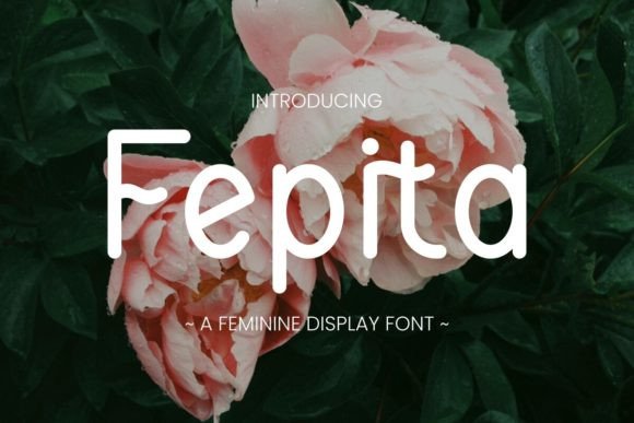 Fepita: The Delicate Display Font for Soft Brand Identities