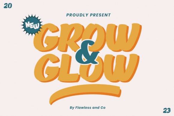 Grow and Glow: The Whimsical Display Font for Scroll-Stopping Campaigns