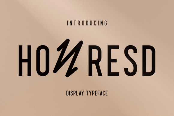 Honresd: The Modern Display Typeface for Elevated Editorial Design