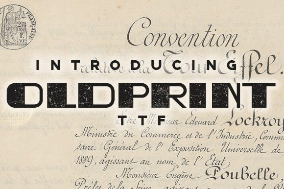 Oldprint: The Retro Display Typeface for Authentic Branding