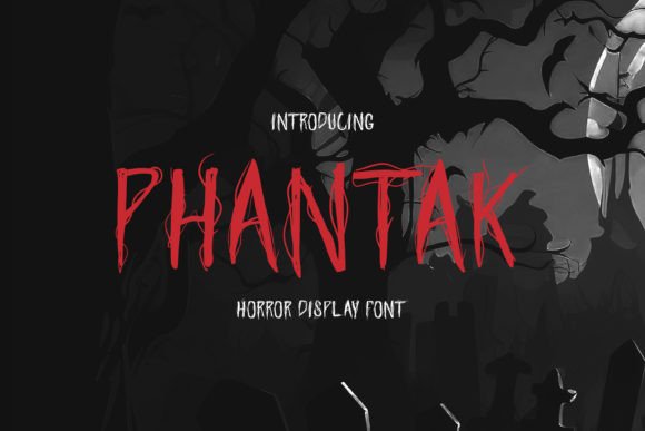 Phantak: The Spooky Handwritten Font for Horror Craft Projects