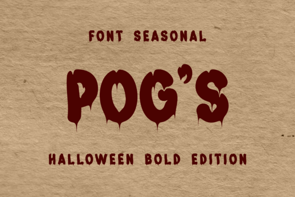 Pog s: The Spooky Display Font That Elevates Brand Identity
