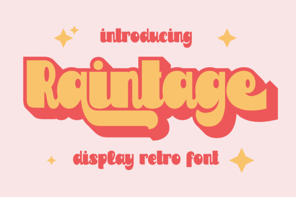 Raintage: The Retro Display Font for Campaigns That Pop