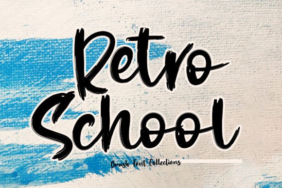 Retro School: A Playful Display Typeface for Web and Digital Brands