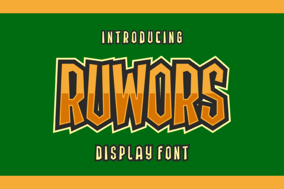 Ruwors: A Quirky Display Typeface for Editorial Design