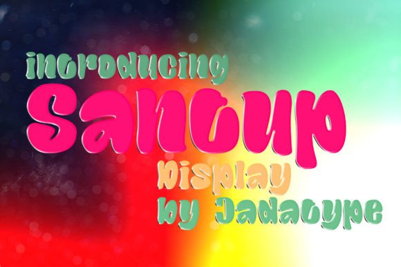 Santup: The Playful Display Font for High-Impact Campaigns