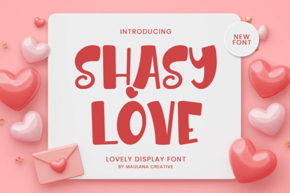 Shasy Love: A Bold Display Font for Romantic Editorial Design