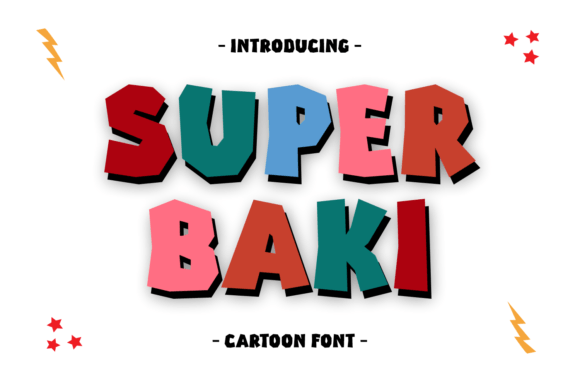 Super Baki: The Whimsical Display Font for Playful Brand Identity