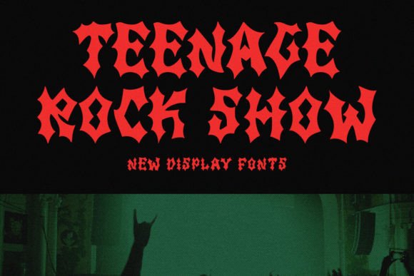 Tenage Rock Show: The Ultimate Display Font for Edgy Campaigns