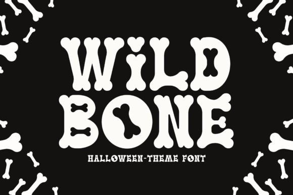 Wild Bone: A Spooky Display Typeface for Editorial Design